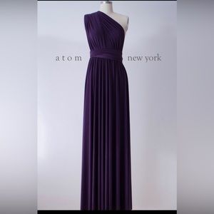 Bridesmaid Infinity Purple Dress